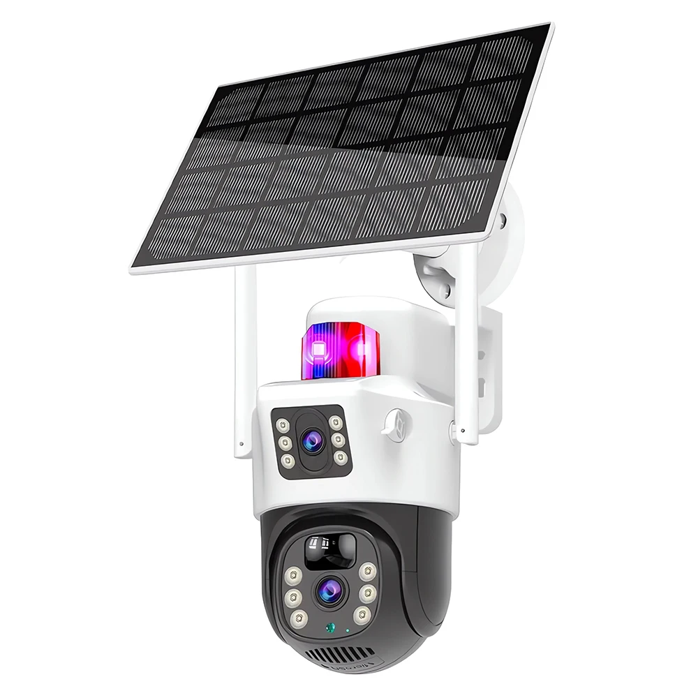 4G Wireless Solar Camera Outdoor 4K 8MP Dual Lens 360 Degree HD Camera PIR Night Vision V380 Security Protection Monitor CCTV - Image 6