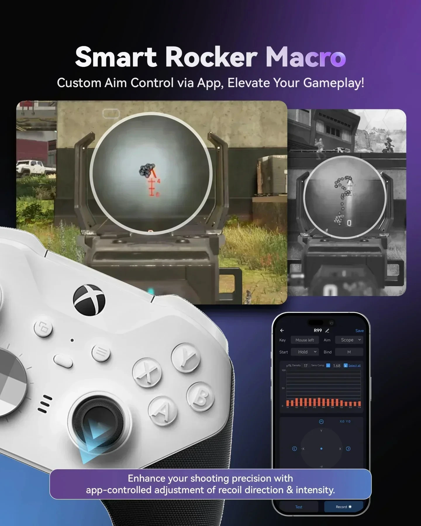 AIMZENIX AX600 MONSTER Pro Keyboard & Mouse Adapter for PS5/PS4/Xbox Series X|S/Xbox One/Switch - Supports 3.5mm Headset & Mobil - Image 3