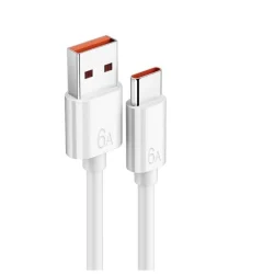 Fast Charging Cable Flexible Type C Cable Type C to USB A Charging Cable and Data Cable 40Mbps Speed Mobile Accessory
