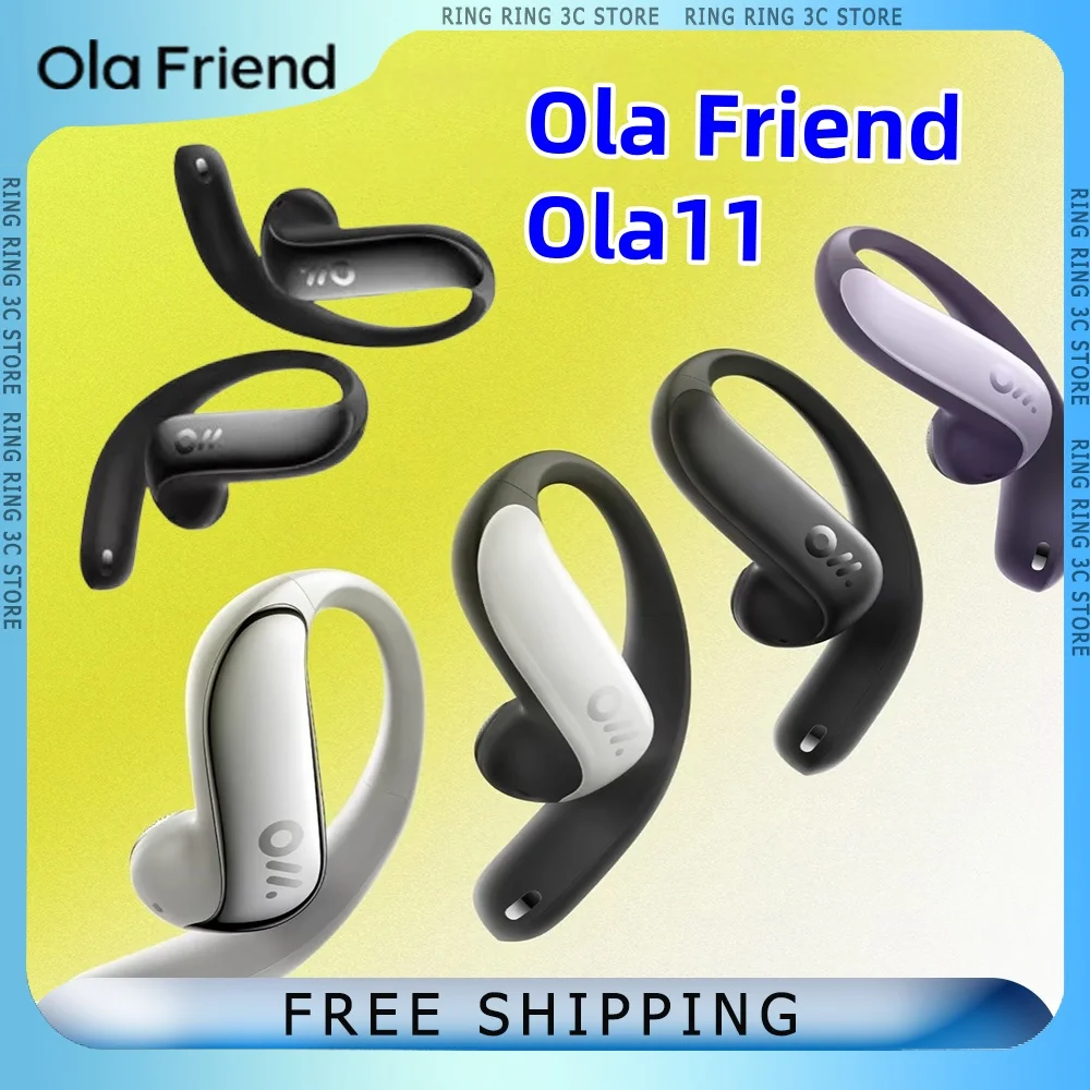 Ola Friend Ola11 Open Earphones Bluetooth IP54 Waterproof Sports Earphones AI Intelligent Earbuds Customized Gaming Earphones