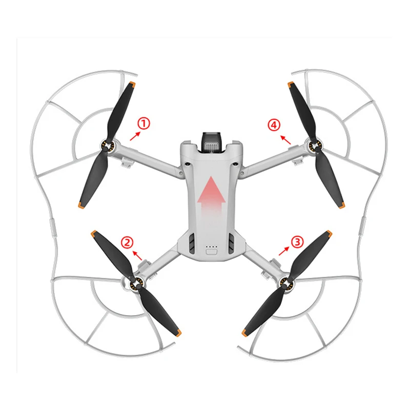 Propeller Protector For DJI Mini 3 Pro Drone LightWeight Guard Anti-Collision Props Wing Fan Bumper Landing Gear Accessories